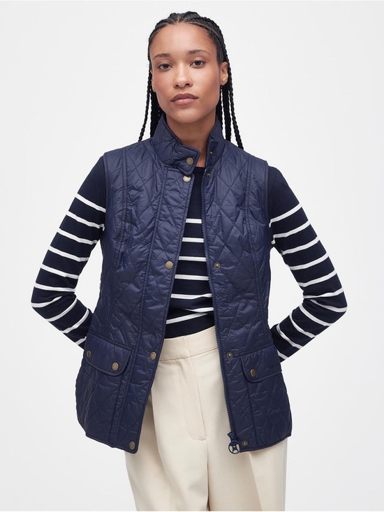 Barbour Jackets & Blazers - Barbour  Navy Women's Vest - Classic Lightweight Outerwear